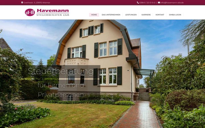 Screenshot of havemann-stb.de