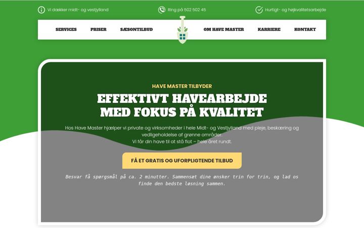 Screenshot of havemaster.dk