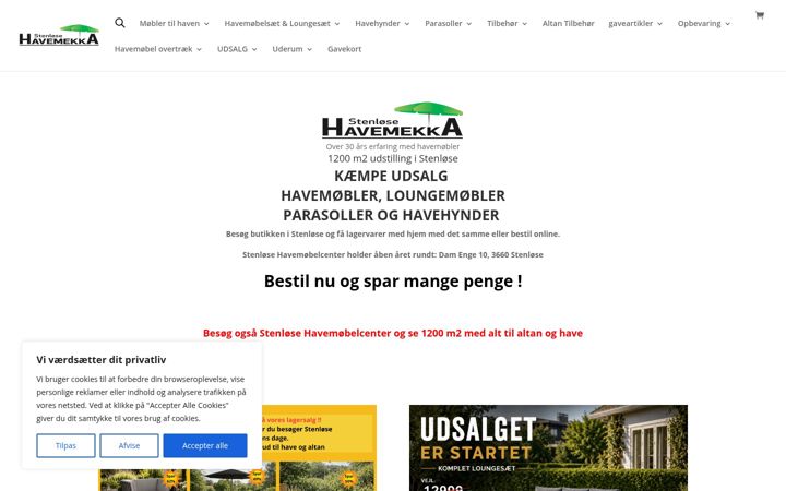 Screenshot of havemekka.dk