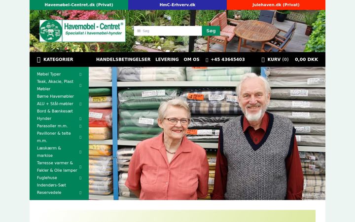 Screenshot of havemobel-centret.dk