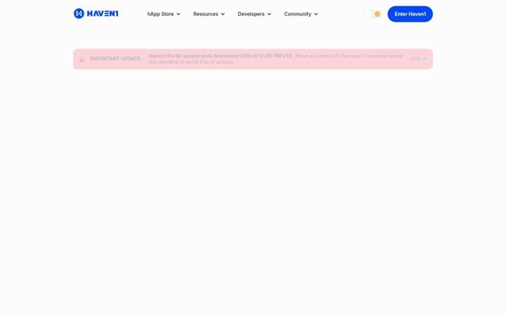 Screenshot of haven1.org
