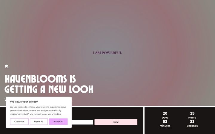 Screenshot of havenblooms.com