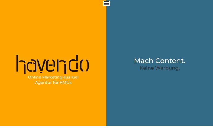 Screenshot von havendo.de