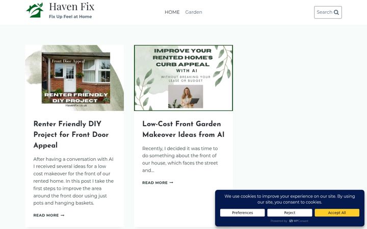 Screenshot of havenfix.co.uk
