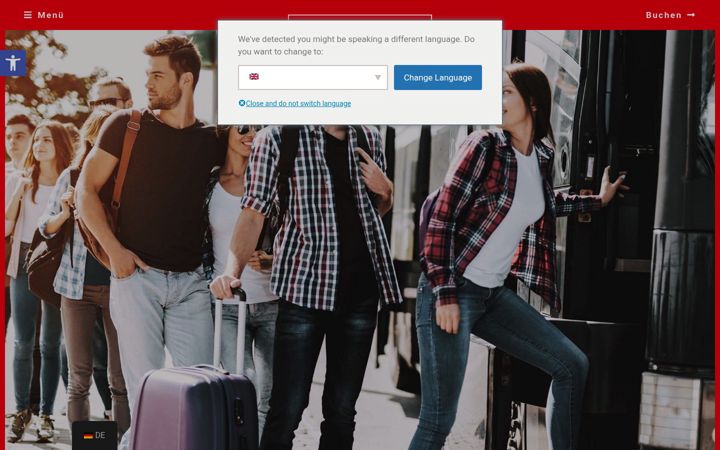 Screenshot von havenhostel.de