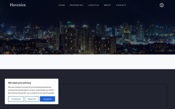 Screenshot of havenior.com