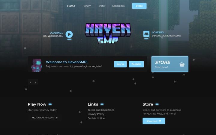 Screenshot of havensmp.com