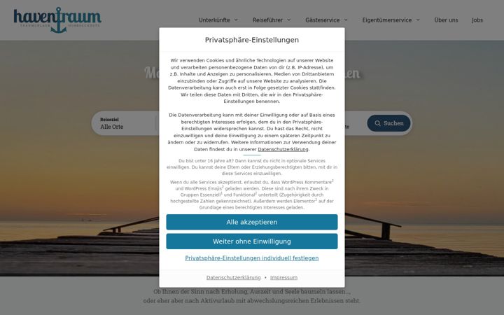 Screenshot von haventraum.de