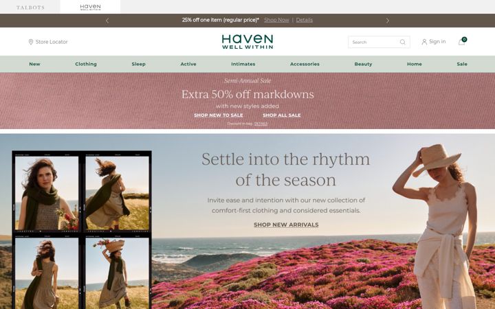Zrzut ekranu havenwellwithin.com