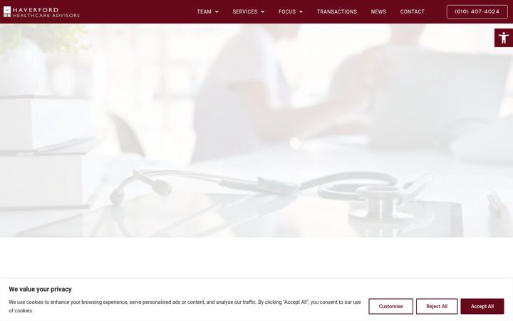 Screenshot of haverfordhealthcare.com
