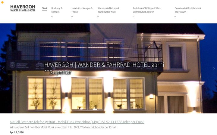 Kuvakaappaus sivustosta havergoh.de