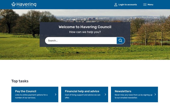 Képernyőkép: havering.gov.uk