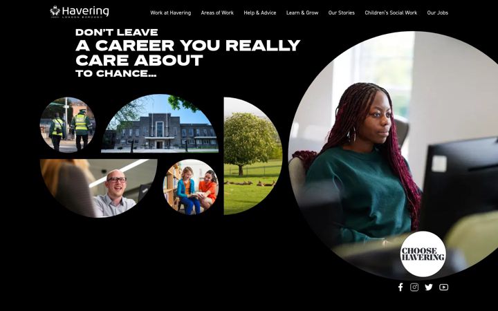 Screenshot of haveringjobs.co.uk