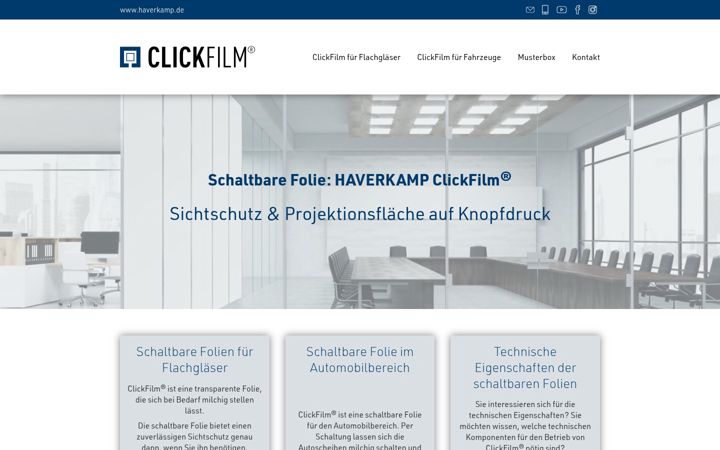Screenshot of haverkamp-clickfilm.com
