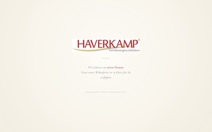 Screenshot of haverkamp-feinkost.de