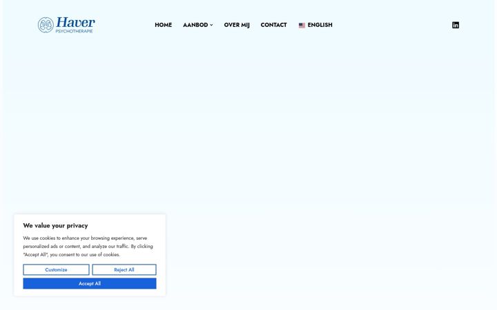 Screenshot of haverpsychotherapie.nl