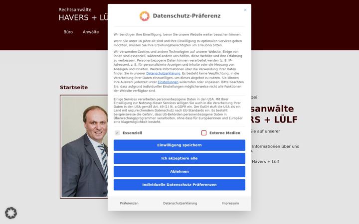Screenshot of havers-luelf.de