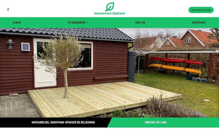 Skjermbilde av haveservicesjaelland.dk