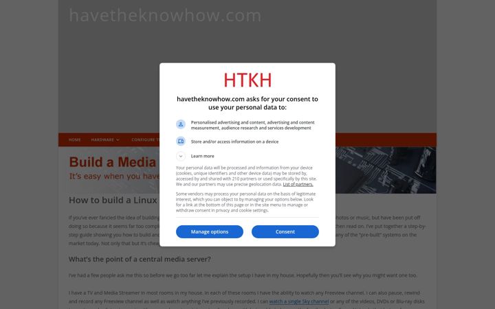 Screenshot of havetheknowhow.com