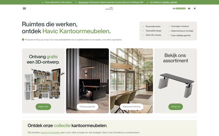Screenshot of havic-kantoormeubelen.be