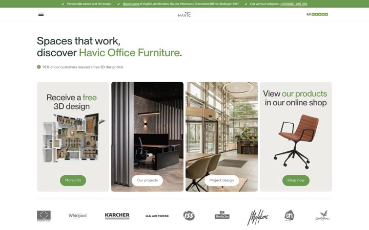 Screenshot of havic-officefurniture.com