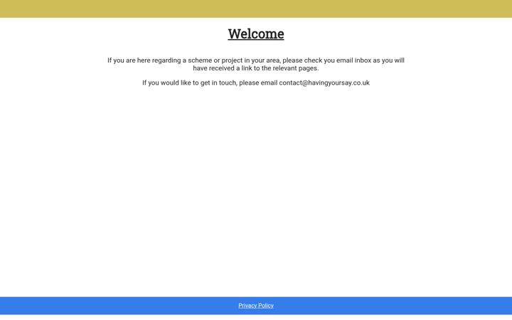 Screenshot of havingyoursay.co.uk