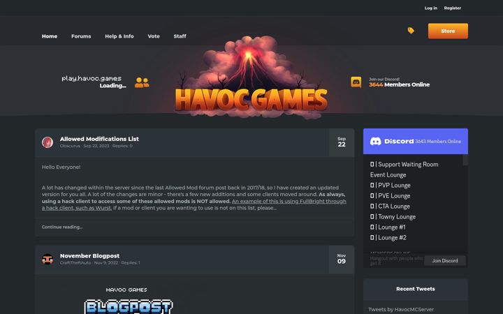 Screenshot of havoc.games