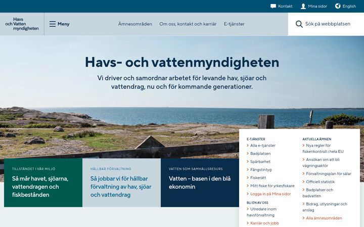 Screenshot of havochvatten.se