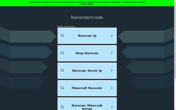 Screenshot von havocmcr.com