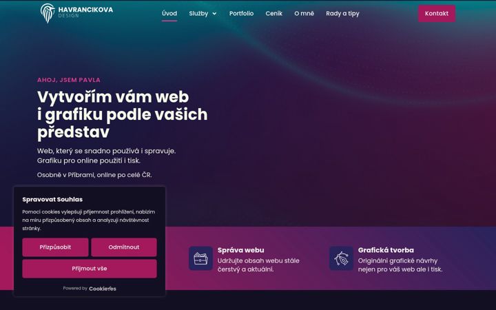 Screenshot of havrancikovadesign.cz
