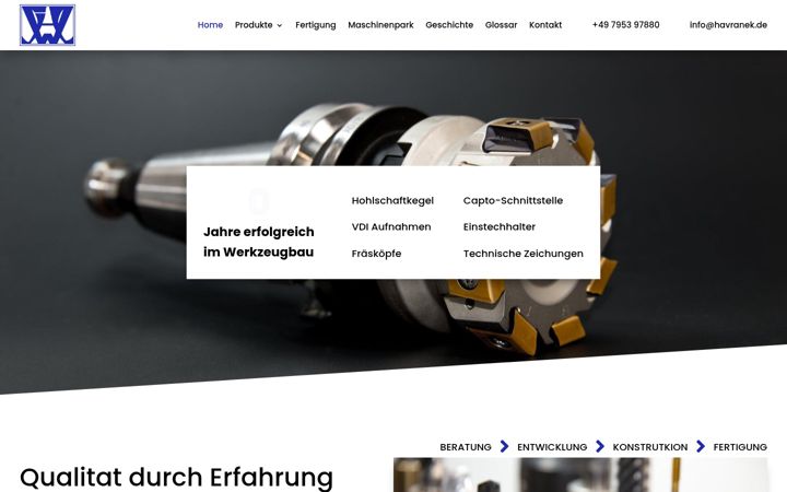 Screenshot of havranek.de
