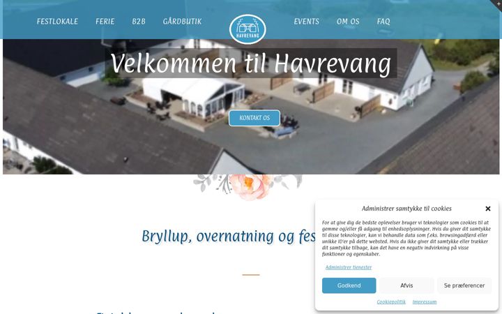 Screenshot of havrevang.dk