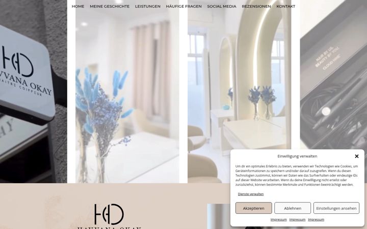 Screenshot of havvanaokaycoiffeur.de