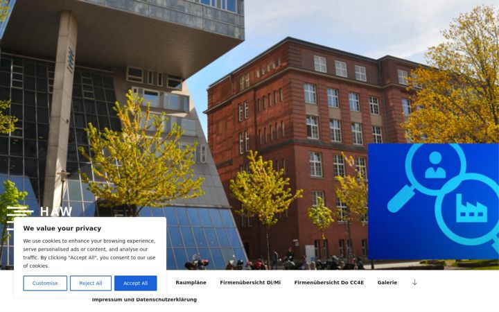 Screenshot of haw-firmenkontaktmesse.de
