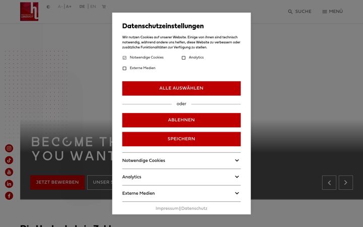 Képernyőkép: haw-landshut.de