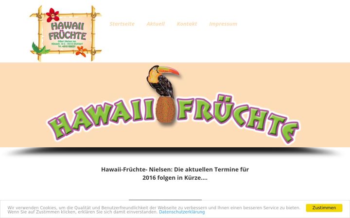 Screenshot of hawaii-fruechte.de