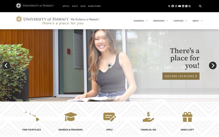 Screenshot ta' hawaii.edu