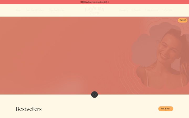 Screenshot of hawaiian-tropic.co.uk