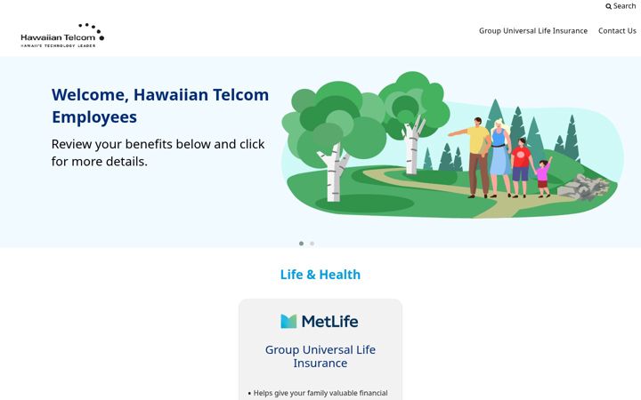 Screenshot of hawaiiantelvolgrouplife.com