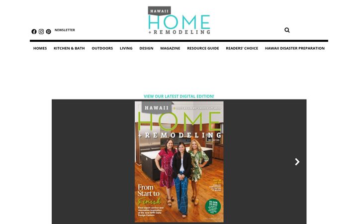 Screenshot of hawaiihomemag.com