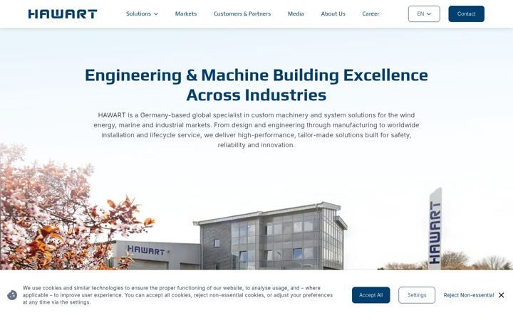 Screenshot of hawart-group.com