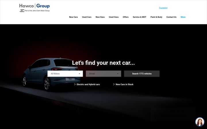 Screenshot of hawcogroup.co.uk