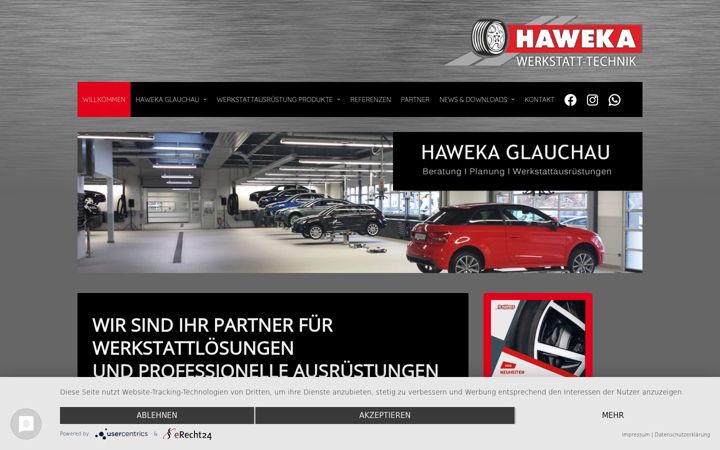Skjámynd af haweka-glauchau.de