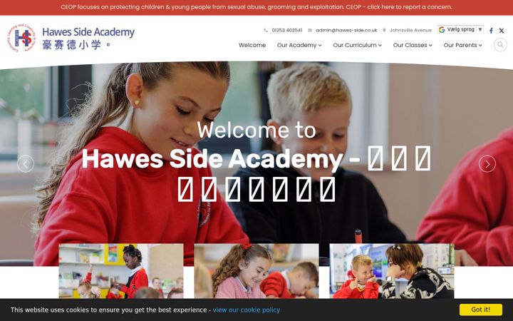 Screenshot of hawes-side.co.uk