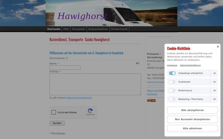 Screenshot of hawighorst.info