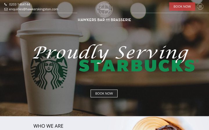 Screenshot of hawkerskingston.com