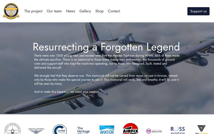 Screenshot of hawkertyphoon.com