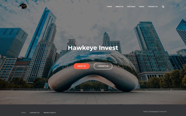 Screenshot of hawkeyeinvest.com