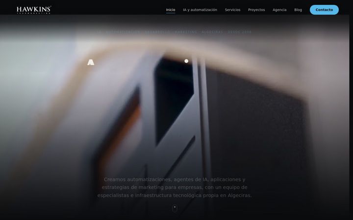 Screenshot of hawkins.es