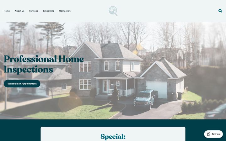 Screenshot of hawkinspectnc.com